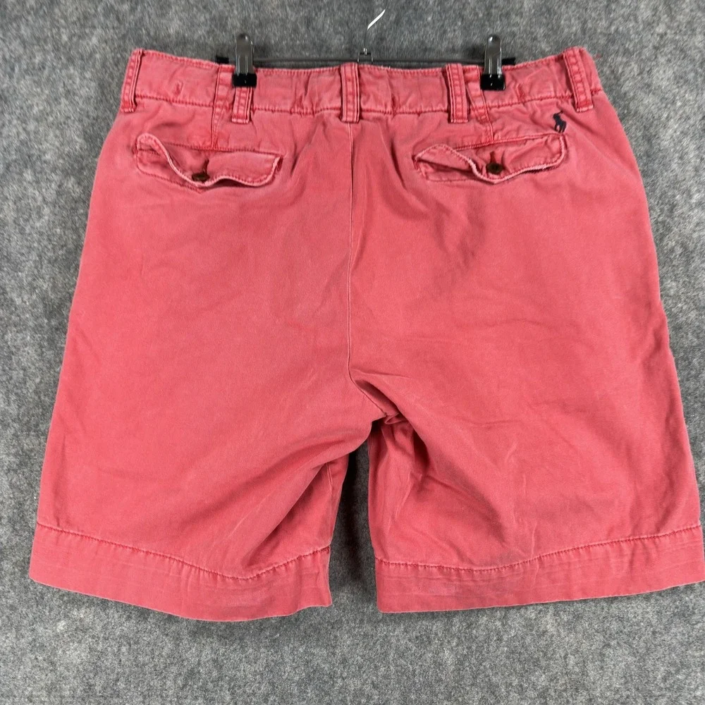 Polo Ralph Lauren Shorts Mens 34 (Fits 35) Pink Chino Drawstring‎ Casual Summer